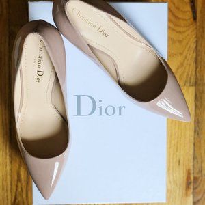 NWT CHRISTIAN DIOR Patent Pink Pumps Size 10
